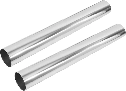Vista 13 de X AUTOHAUX 2 unids recto 2 "OD 30" longitud DIY mandril tubo de escape 2 pulgadas tubo tubo T304 acero inoxidable ajuste universal