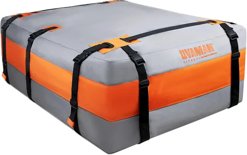 Vista 7 de Bolsa de carga para techo de automóvil – 20 pies cúbicos, impermeable, resistente, bolsa para techo 900D para todos los vehículos SUV con/sin