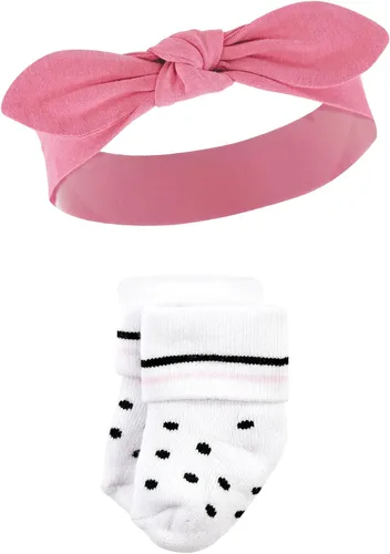 Vista 5 de Hudson Baby baby-girls Headband and Socks Set