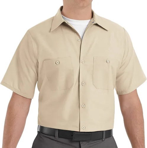 Vista 6 de Red Kap Camisa de uniforme de manga larga para hombre Negro