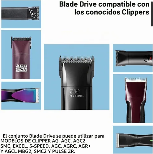 Vista 2 de Hoja de repuesto de palanca de montaje de accionamiento de hoja para andis pet Clipper 2 PIEZAS