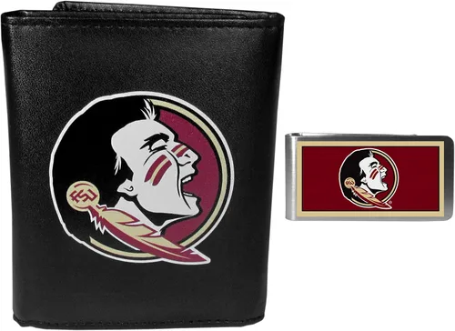 Vista 10 de Siskiyou Sports NCAA Unisex Tri-fold Wallet & Color Money Clip