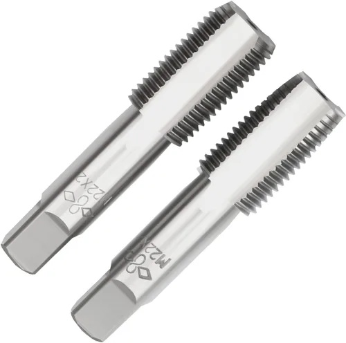 Vista 22 de M2 X 0.4 Mano métrica de grifo, mano derecha M2 X 0.016 in roscado mano grifo 1 par M2 X 0.4 Hand Tap 1Pair, Made of Alloy Tool Steel, Includes a