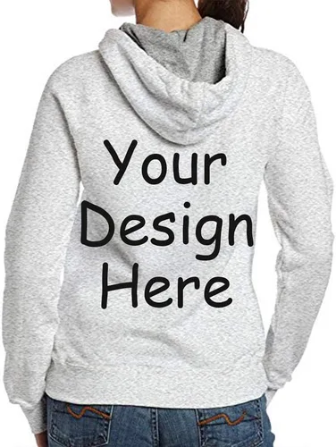 Vista 3 de Sudadera con capucha personalizada Personalización de doble cara