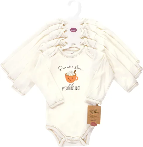 Vista 2 de Touched by Nature baby-girls Organic Cotton Long-sleeve Bodysuits