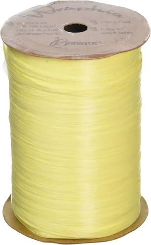 Vista 16 de Berwick Offray Cinta de rafia mate de 1/4" de ancho, verde manzana, 100 yardas, 0.276 in