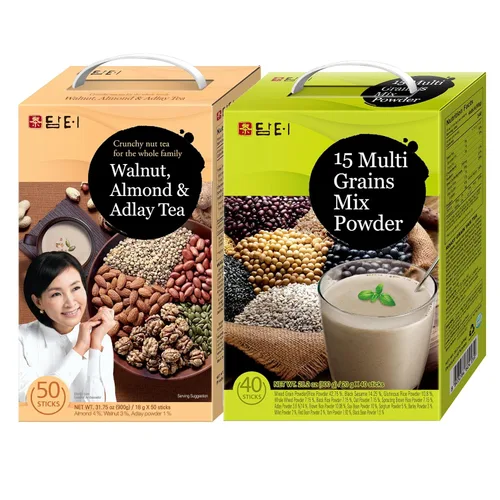 Vista 23 de Damtuh Misugaru - Mezcla de bebida en polvo, mezcla coreana de 12 granos tostados multigrano con quinua, avena, lentejas y garbanzos, bebida