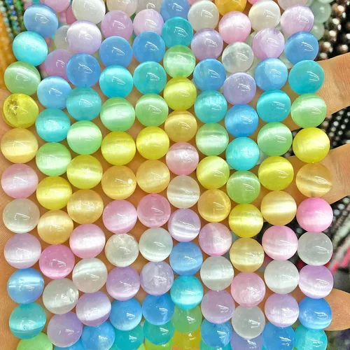 Vista 81 de 4MM 88 piezas de cuentas sueltas de piedra natural verde turquesa africana para hacer pulseras y collares de bricolaje
