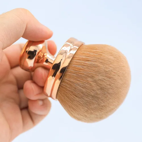 Vista 5 de Brocha de maquillaje corporal extra grande para autobronceador, aplicador de espalda autobronceadora, cepillo Kabuki de cabeza ancha de 2.913 in