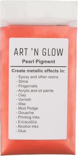 Vista 8 de Art 'N Glow Pigmento en polvo de perla de mica, 0.88 onzas, pigmento de perla fina para resina epoxi, gran opción para creativos, pinturas