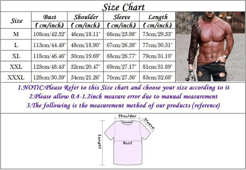 Vista 4 de Camisetas feas de Navidad para hombre, divertidas, falsas, con estampado de músculos, camiseta deportiva con cuello redondo, manga larga, ropa