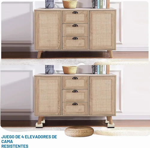 Vista 5 de ANNKUT Elevadores de Cama de 1.5 pulgadas, Bloques Elevadores Cuadrados Ajustables para Cama, Sofá, Mesa y Elevación de Sofá, Soporte de Trabajo 1.5