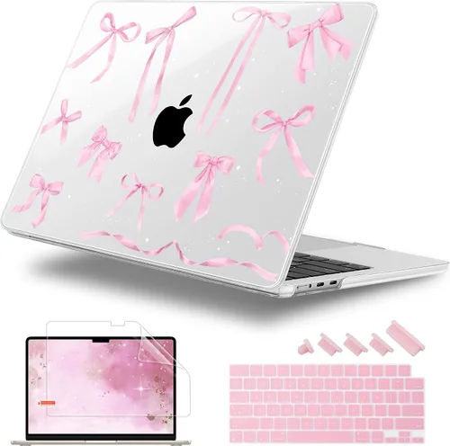 Vista 33 de Funda para MacBook Air de 15 Pulgadas 2025 2024 2023 Versión M4 A3241 M3 A3114 M2 A2941, Carcasa Rígida con Protector de Pantalla y Cubierta