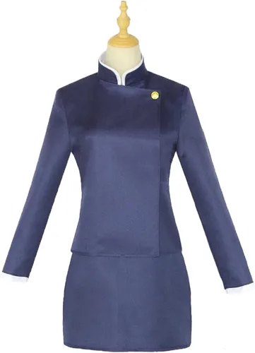 Vista 2 de Disfraz de anime JJK Jujutsu Zenin Maki para niñas y mujeres, uniforme escolar japonés, falda, vestido Mai, traje de Halloween