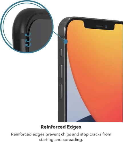 Vista 4 de ZAGG InvisibleShield - Protector de pantalla de privacidad de vidrio para iPhone 13 PRO MAX – 3X protección contra impactos y arañazos, vidrio