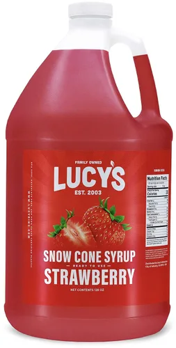 Vista 7 de Lucy's Family Owned – Jarabe para cono de nieve de raspado – 1 galón (128 onzas)