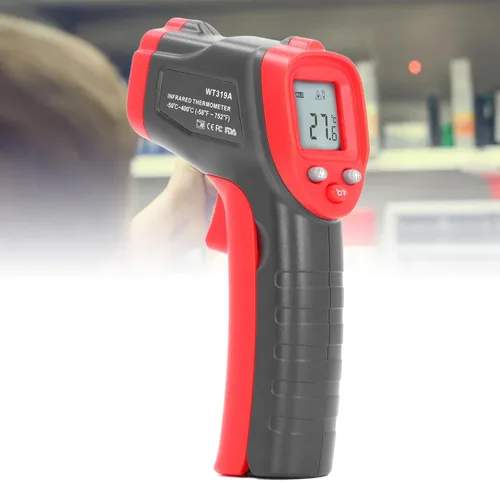 Vista 4 de YWBL-WH Infrared Thermometer, ABS Material NonContact Cooking Temperature for Food Safety, -50 to 400 Celsius Range