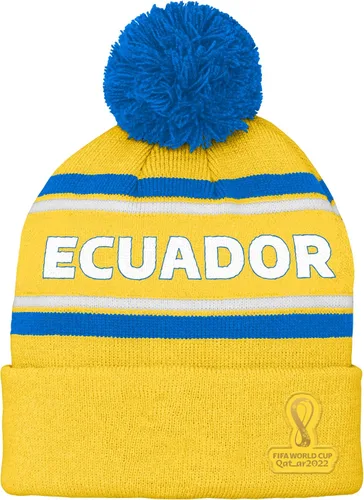 Vista 23 de Outerstuff Sombrero unisex para jóvenes de la Copa Mundial de la FIFA Country Premium Bobble Cuff Pom Hat Borgoña
