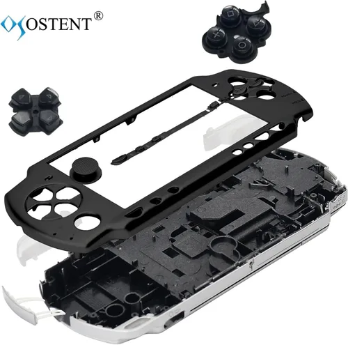 Vista 2 de OSTENT Carcasa completa Shell Faceplate piezas de repuesto para Sony PSP 2000 Consola Color Negro