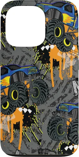 Vista 10 de Funda para iPhone 17 con diseño de Monster Truck Lover para hombres y niños