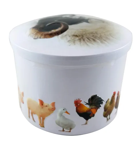 Vista 4 de Gardiners Of Scotland Farm Animals - Lata llena de dulce de dulce de vainilla escocés tradicional de lujo, 7 onzas