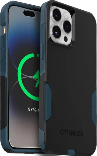 Vista 12 de OtterBox Funda para iPhone 14 Pro Max (solamente) de la serie Commuter - Negro, delgada y resistente, apta para bolsillo, con protección de puerto