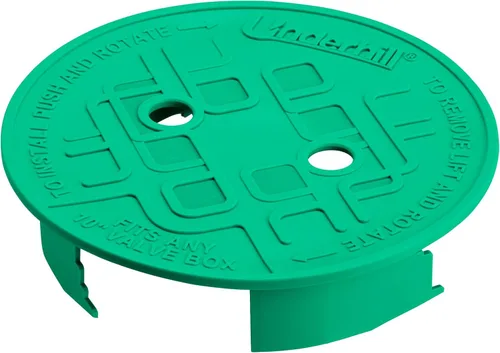 Vista 6 de Underhill Tapa de Caja de Válvula de Rociador Redonda, VersaLid 6 Pulgadas a 7 Pulgadas Universal, Cubierta para Sistema de Riego Automático
