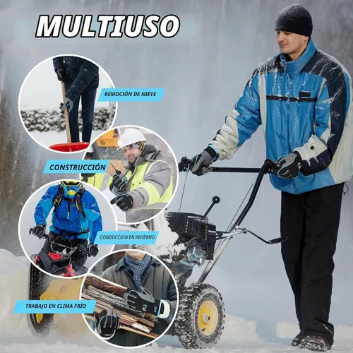 Vista 6 de HANDLANDY Guantes de trabajo de invierno, 3M Thinsulate impermeable con aislamiento para hombres y mujeres