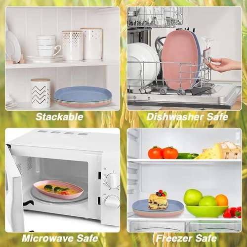 Vista 3 de Shopwithgreen - Platos de paja de trigo