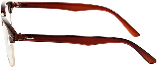 Vista 6 de Shiratori New Vintage Fashion Half Frame Semi-Rimless Clear Lens Glasses 4-paquete