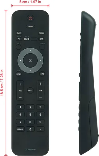 Vista 3 de URMT34JHG001 312124000730 Reemplazo remoto para Philips TV 32PFL3504DF7 32PFL3505D 32PFL3505D/F7 32PFL3505DF7 32PFL3506 32PFL3506/F7 7 32PF.