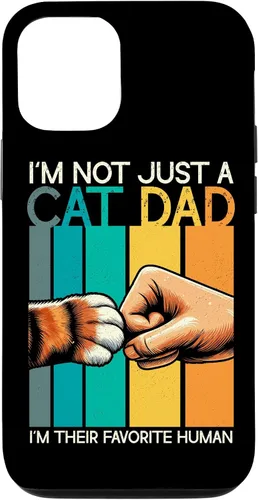 Vista 26 de Cat Dad Father Cat Lover Parent Father's Day Papa Fatherhood Case for iPhone 16