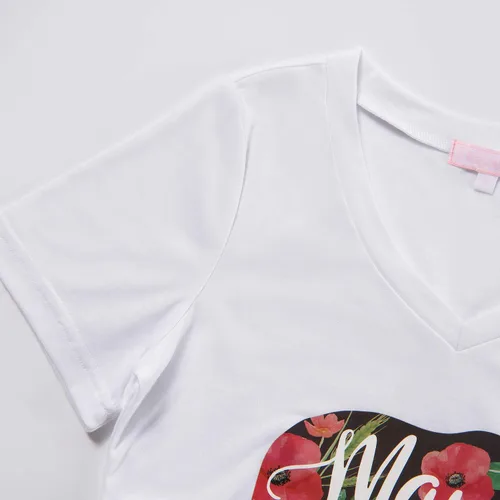 Vista 3 de Bhome Maternity- Camiseta de manga corta para embarazo