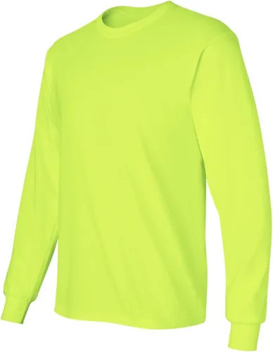 Vista 4 de Camiseta Gildan de manga larga, de algodón, con cuello redondo, para hombre