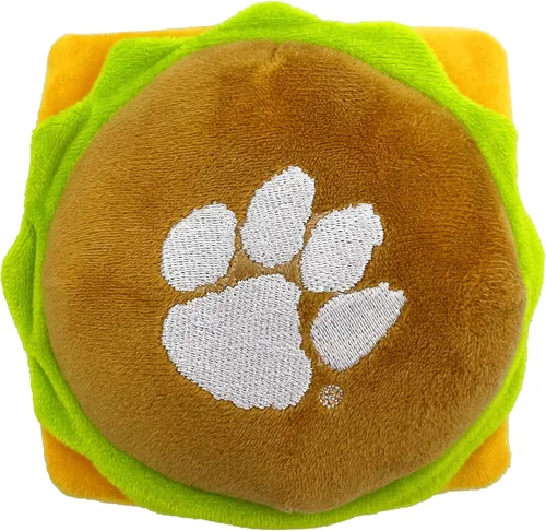 Vista 33 de NCAA Alabama Crimson Tide HOT Dog - Juguete de peluche para perros y gatos, juguete de peluche para perros y gatos con chirriador interior y hermoso