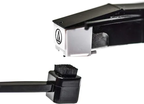 Vista 4 de Collector Protector Kit limpiador de discos de vinilo, incluye cepillo de terciopelo suave estilo 70, solución de limpieza LP, cepillo para lápiz