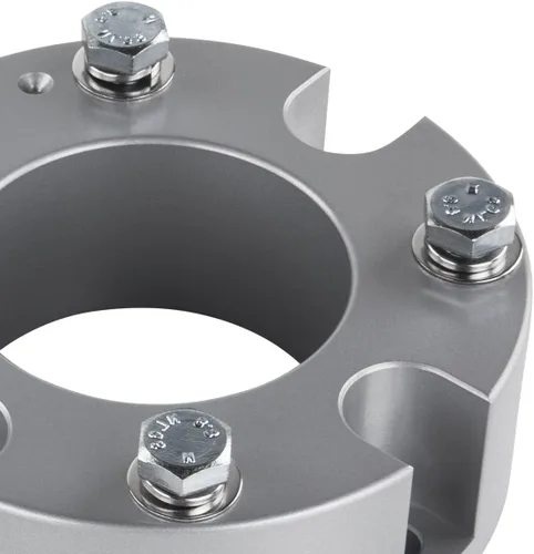 Vista 7 de Kit elevador para Toyota Tundra, espaciadores de puntal de palanquilla de avión T6 delanteros, Plateado