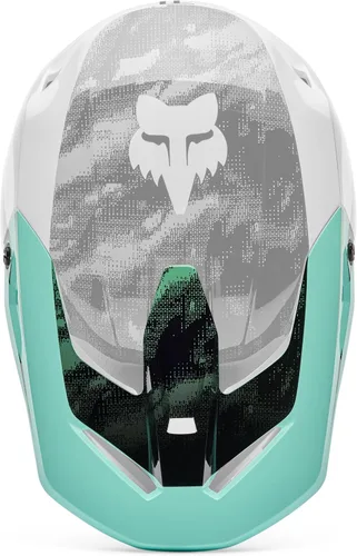 Vista 6 de Fox Racing V1 Casco de Motocross Dirt Bike con Visera, Negro, Pequeño/Mediano