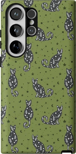 Vista 392 de Casely Funda para Galaxy S9 Postura de cadáver Yoga de esqueleto Diseño protector delgado esencial de doble capa
