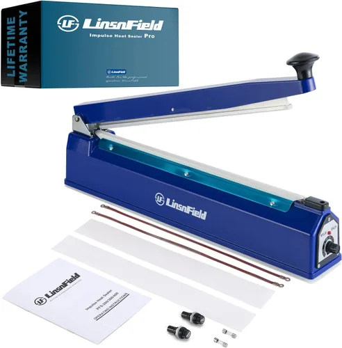 Vista 11 de Sellador Pro, Sellador de calor por impulso patentado de 8 pulgadas, Máquina de sellado de bolsas de polietileno de 2 mm de ancho de sellado, 2 kits