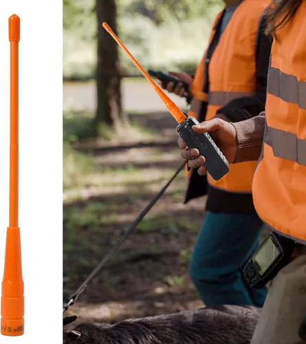 Vista 5 de HYS Antena macho SMA de 6.6 ft, 27.6 in, antena de radio VHF UHF Soft Whip de 2 vías para 136-174/400-470Mhz Walkie Talkie YAESU/Vertex VX-3R VX-6R