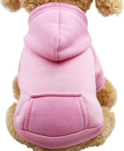 Vista 19 de Jecikelon Sudadera con capucha para perro de invierno con bolsillos, ropa cálida para perros pequeños, abrigo de Chihuahua, ropa de cachorro y gato