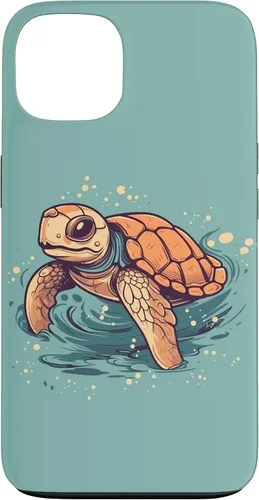Vista 7 de Funda para iPhone SE (2020) / 7 / 8 Cute Kawaii Sea Turtle in the Ocean