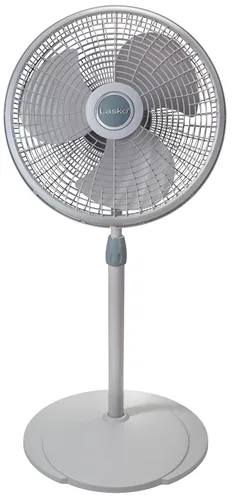 Vista 6 de Lasko Products 2526 Ventilador de pie oscilante ajustable de 16 pulgadas., Plástico, Blanco, 16 - pulgadas