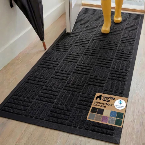 Vista 17 de Gorilla Grip - Tapete WeatherMax todo terreno 100% impermeable, caucho natural, resistente a manchas y decoloración, interior y exterior, fácil