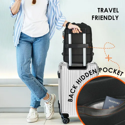 Vista 7 de TARION Mochila de cámara para fotógrafos compacta 15L, TB04 Negro