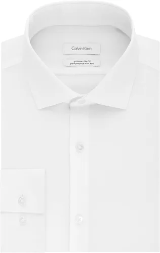 Vista 3 de Calvin Klein Camisa de vestir para hombre Xtreme Slim Fit sin hierro en espiga