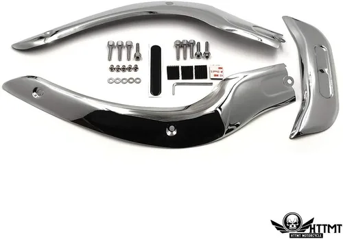 Vista 9 de HongK - Parabrisas cromado compatible con 04-13 H-D CVO Road Glide Ultra FLTR