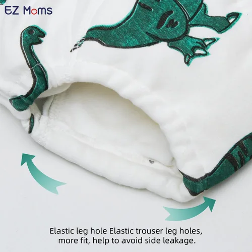 Vista 15 de EZ Moms 6 paquetes de ropa interior de entrenamiento para niñas, 100% algodón de absorción acolchada, ropa interior de entrenamiento para niñas