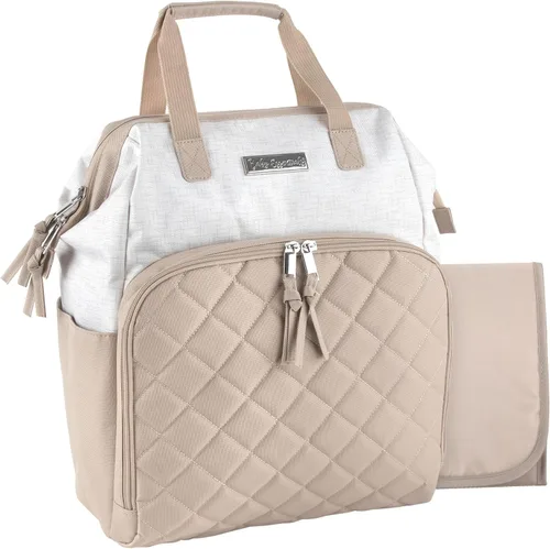 Vista 14 de Baby Essentials Super Cooler - Mochila de pañales con marco principal con cambiador, correas de cochecito, compartimento aislado para botella